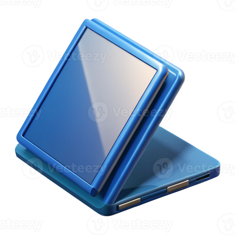 inspired gothic Ultra-detailed, professional render of an isolated cutout of a foldable tablet computer, mobile computing technology with Transparent Background original png