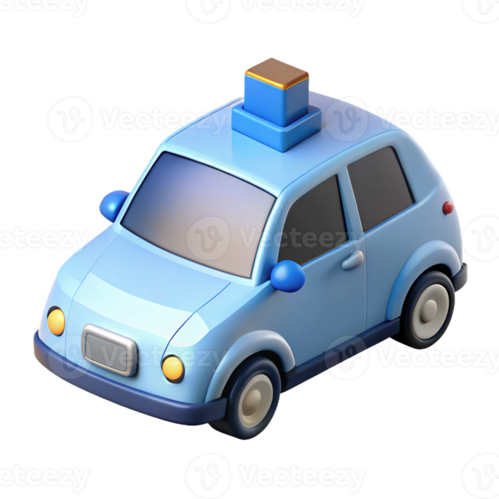striking sought-after Self-driving car with sensors with Transparent Background png