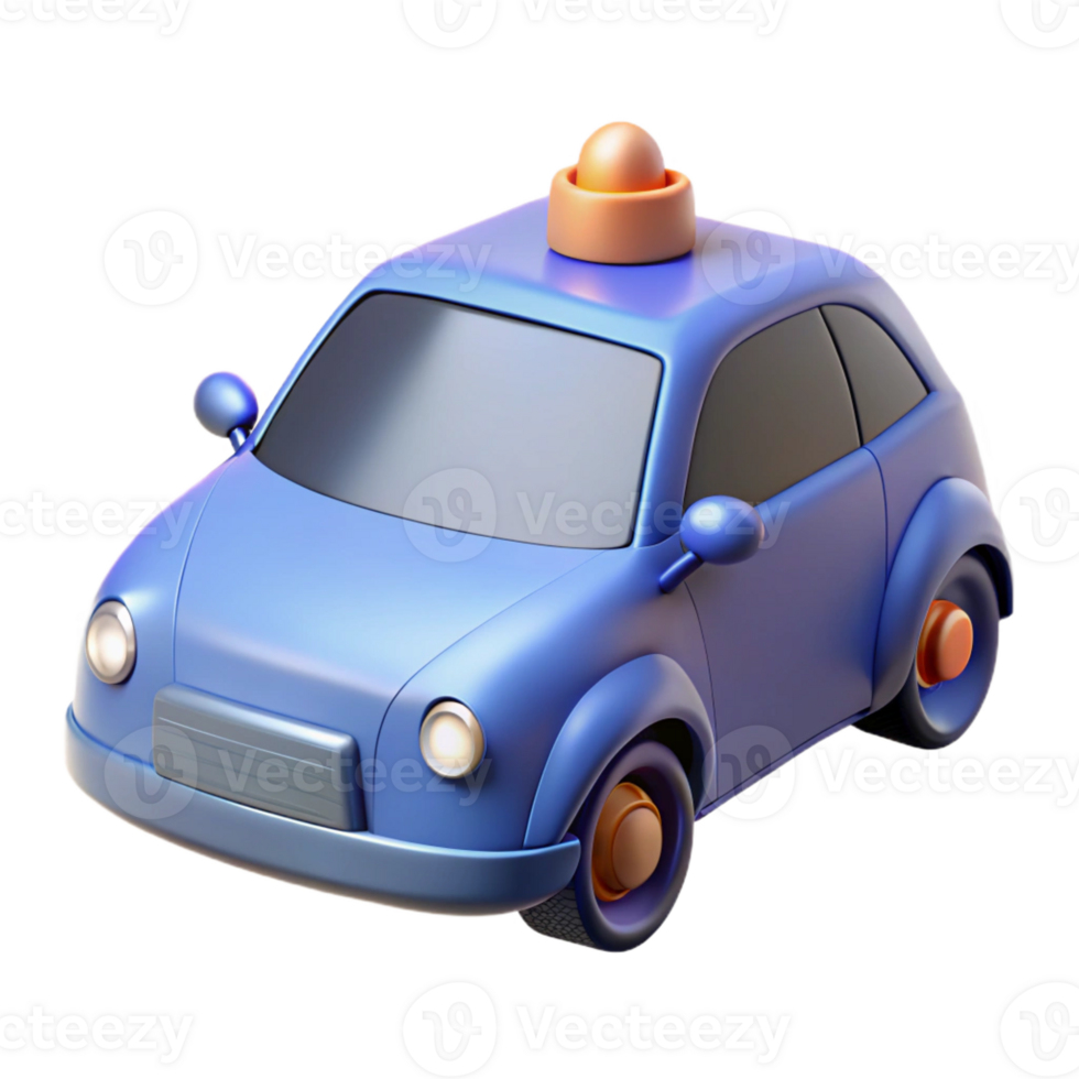 quintessential coastal Self-driving car with sensors with Transparent Background sharp png