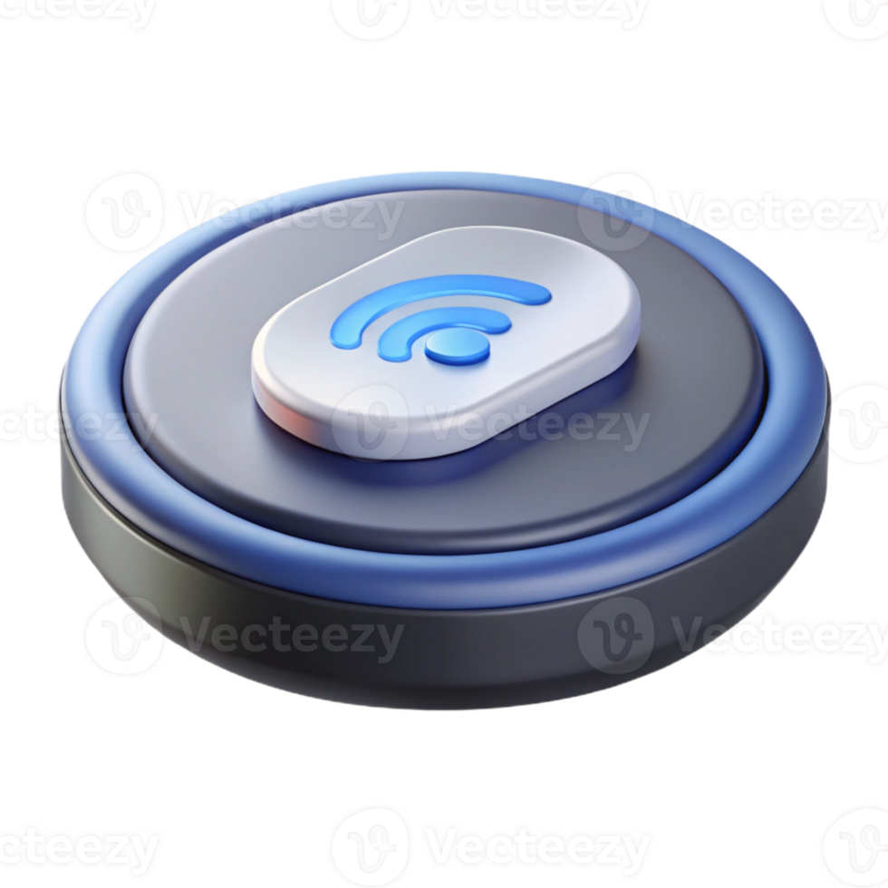 immaculate iconic Photorealistic, isolated cutout of a single wireless charging pad, inductive charging technology with Transparent Background png