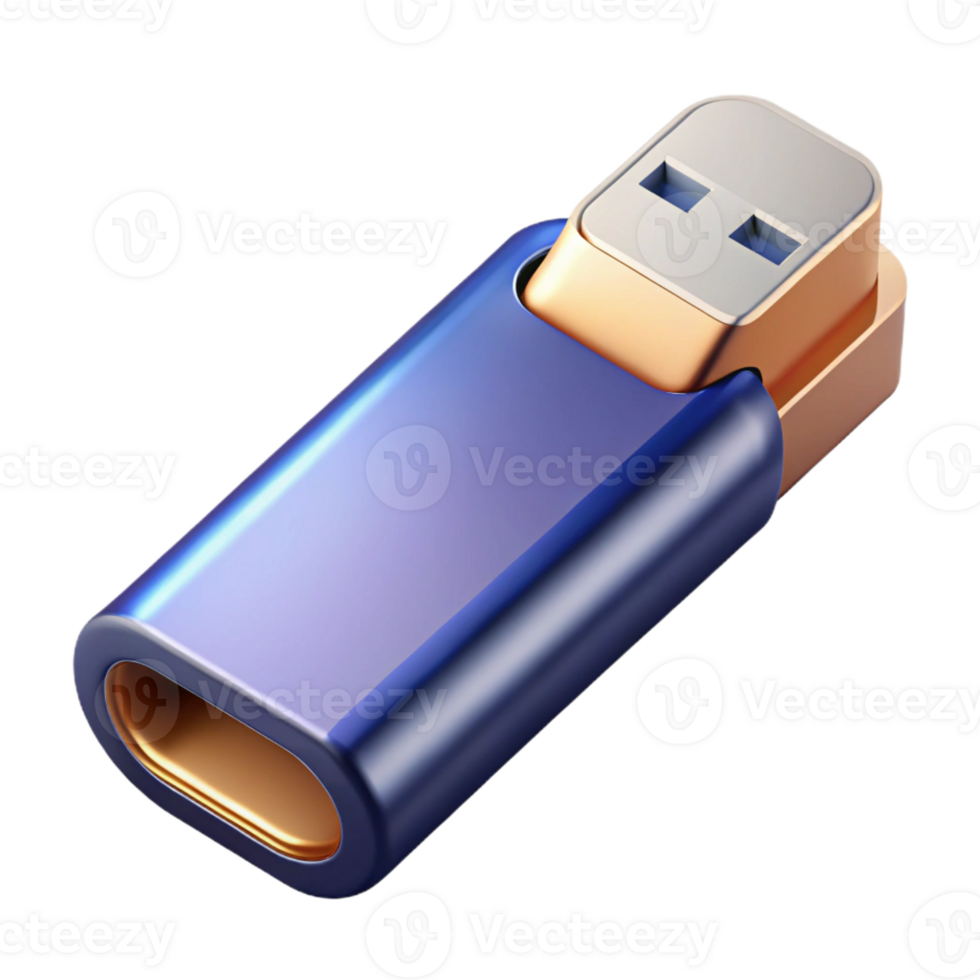 vibrant calm renaissance USB flash drive with metal casing with Transparent Background original png