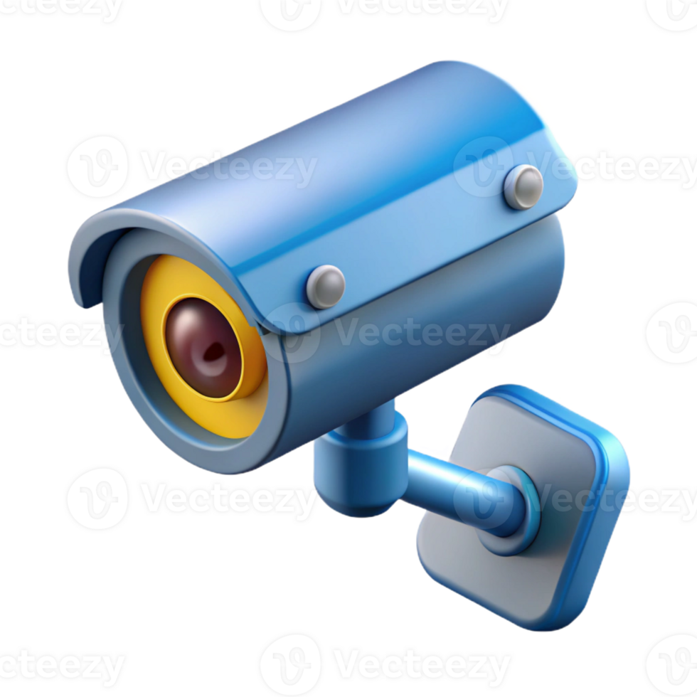 exemplary renaissance Security camera with motion detection with Transparent Background 8K png