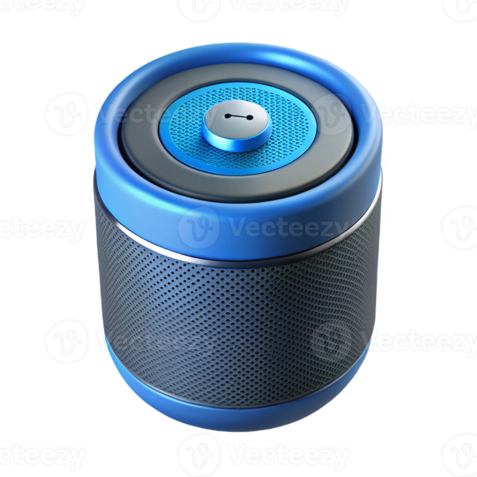 picturesque exemplary Smart speaker with voice assistant activated with Transparent Background png
