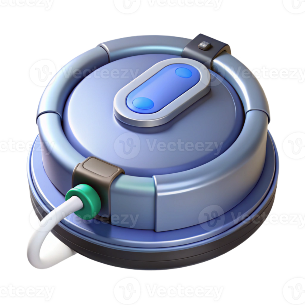 energetic serene Robot vacuum cleaner with charging dock with Transparent Background exclusive png