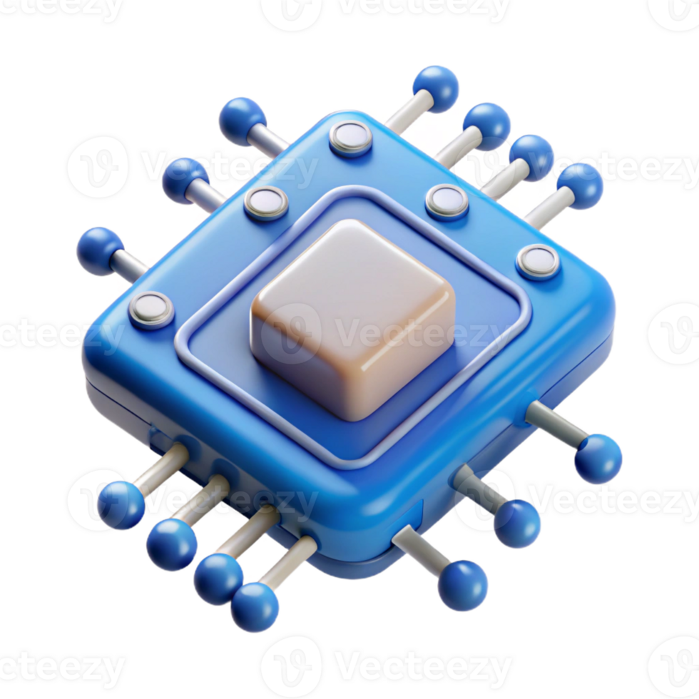 exceptional traditional Artificial intelligence circuit board with Transparent Background precision png