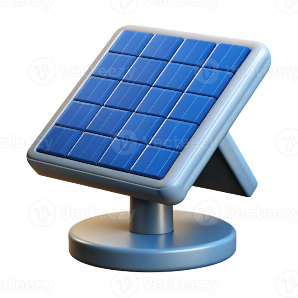 majestic minimalist Solar panel array generating electricity with Transparent Background original png