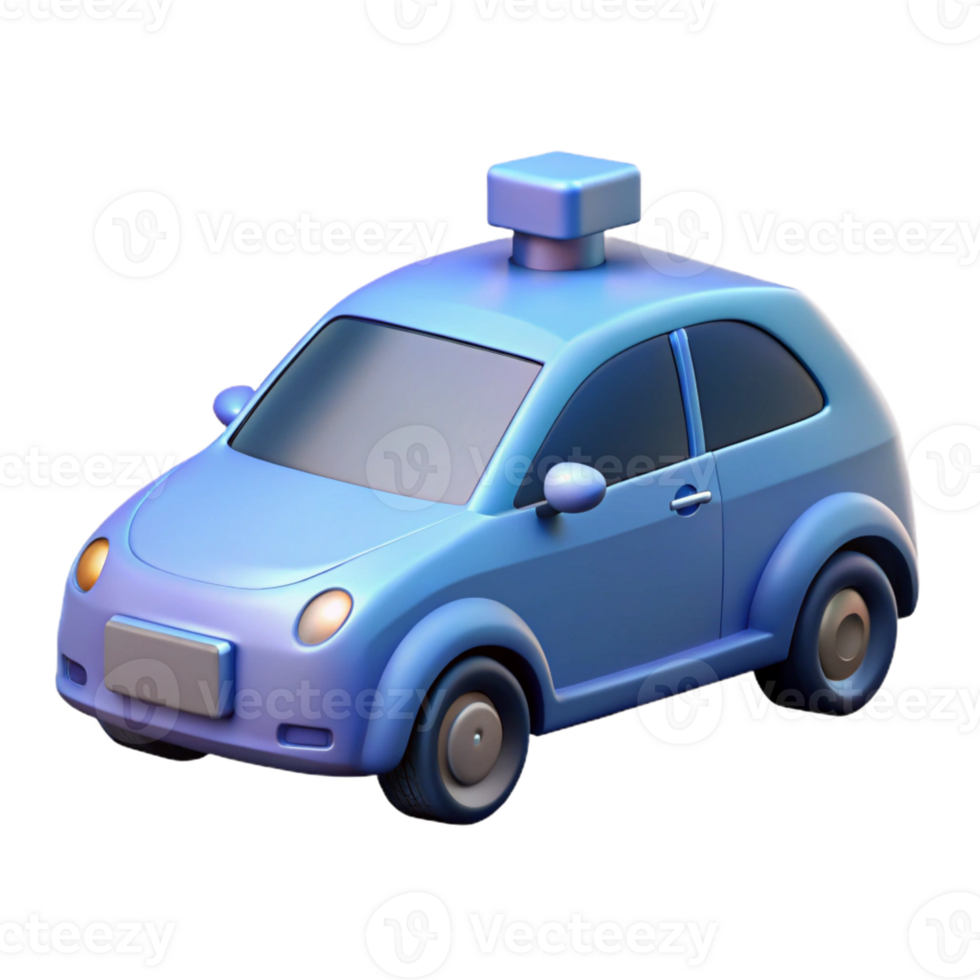 stunning ethereal geometric Self-driving car with lidar sensor with Transparent Background sharp png