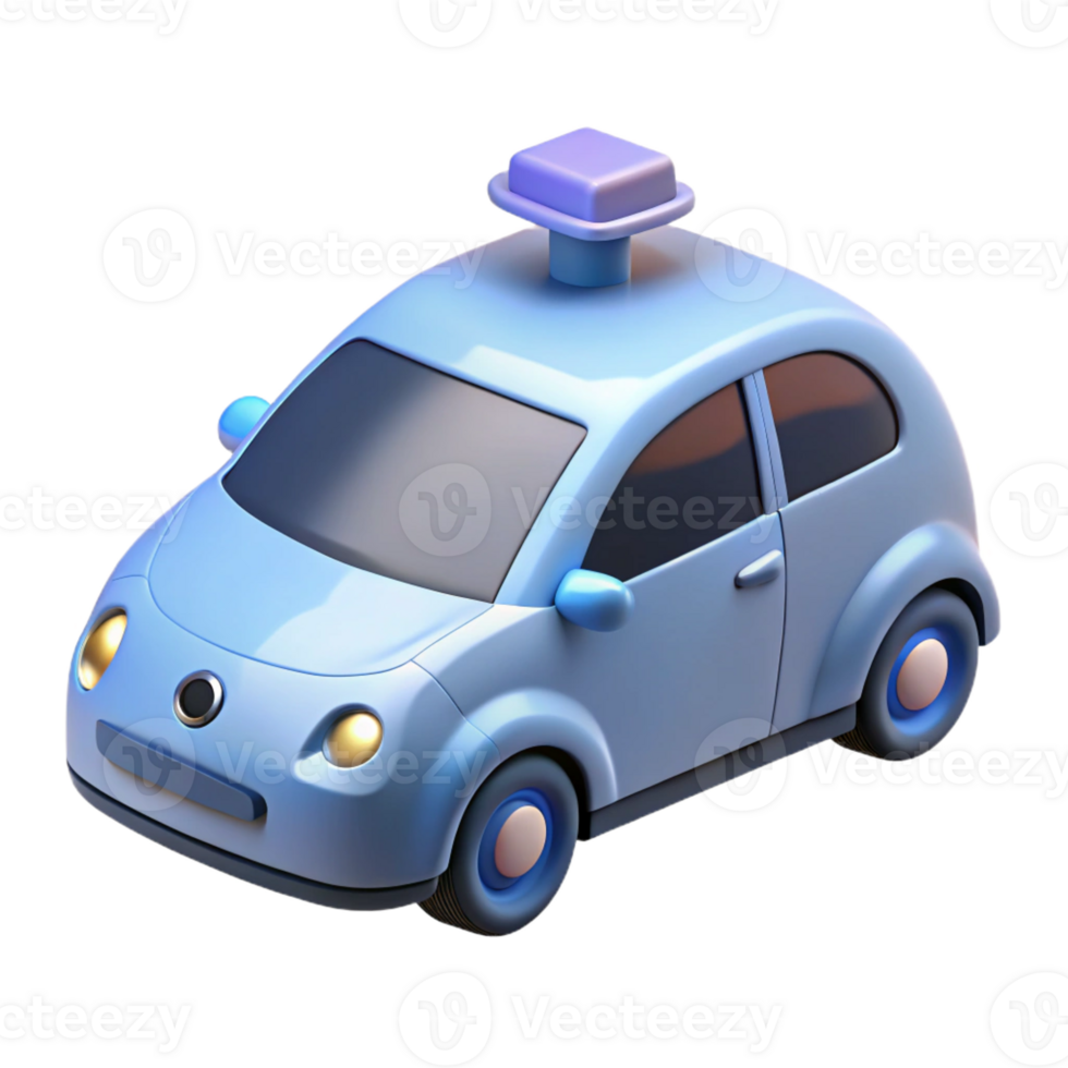 pristine notable Self-driving car with lidar sensor with Transparent Background png