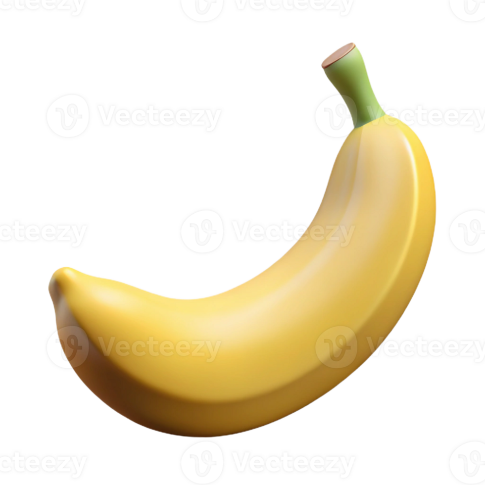 inspired modern A single banana, peeled and ready to eat with Transparent Background fine detail png