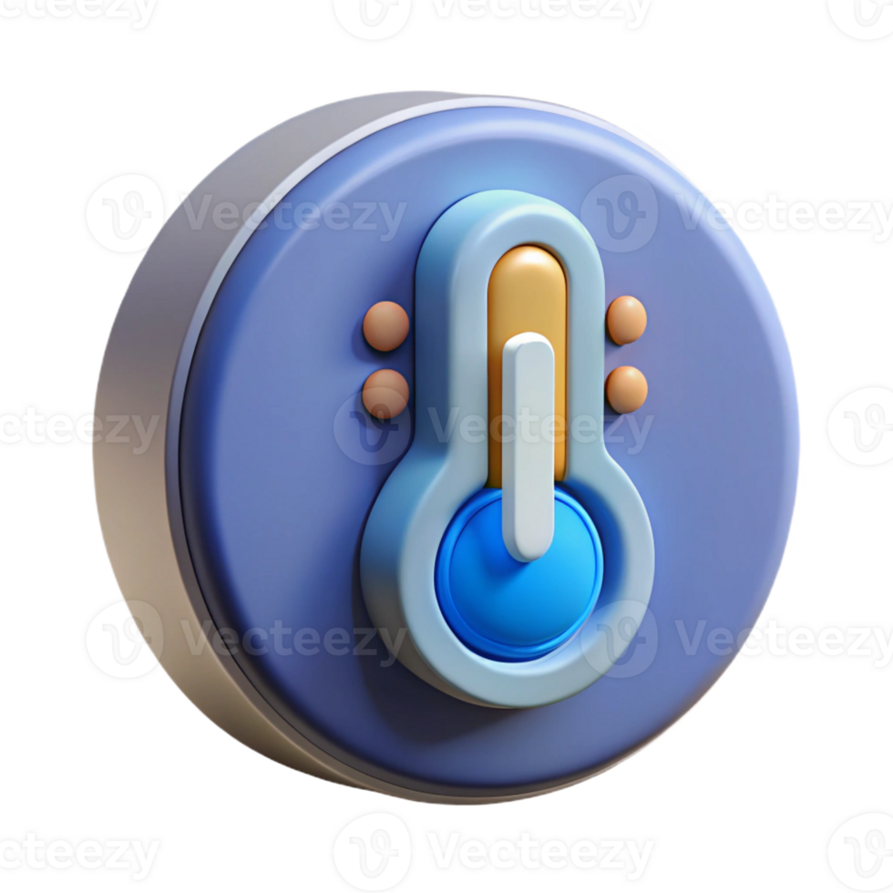 wonderful baroque Smart thermostat controlling temperature with Transparent Background detailed png