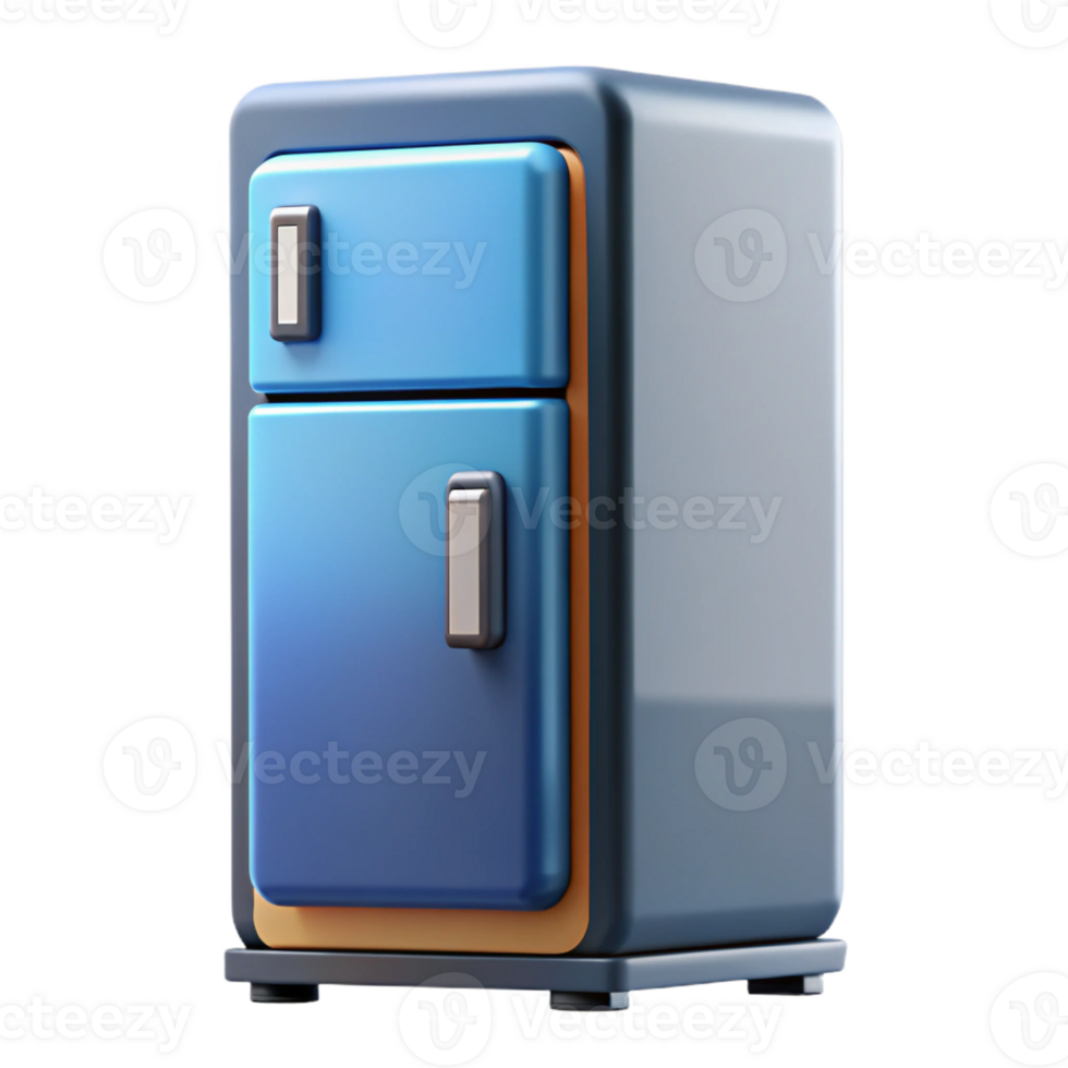 picturesque calm creative Smart refrigerator with touchscreen display with Transparent Background genuine png