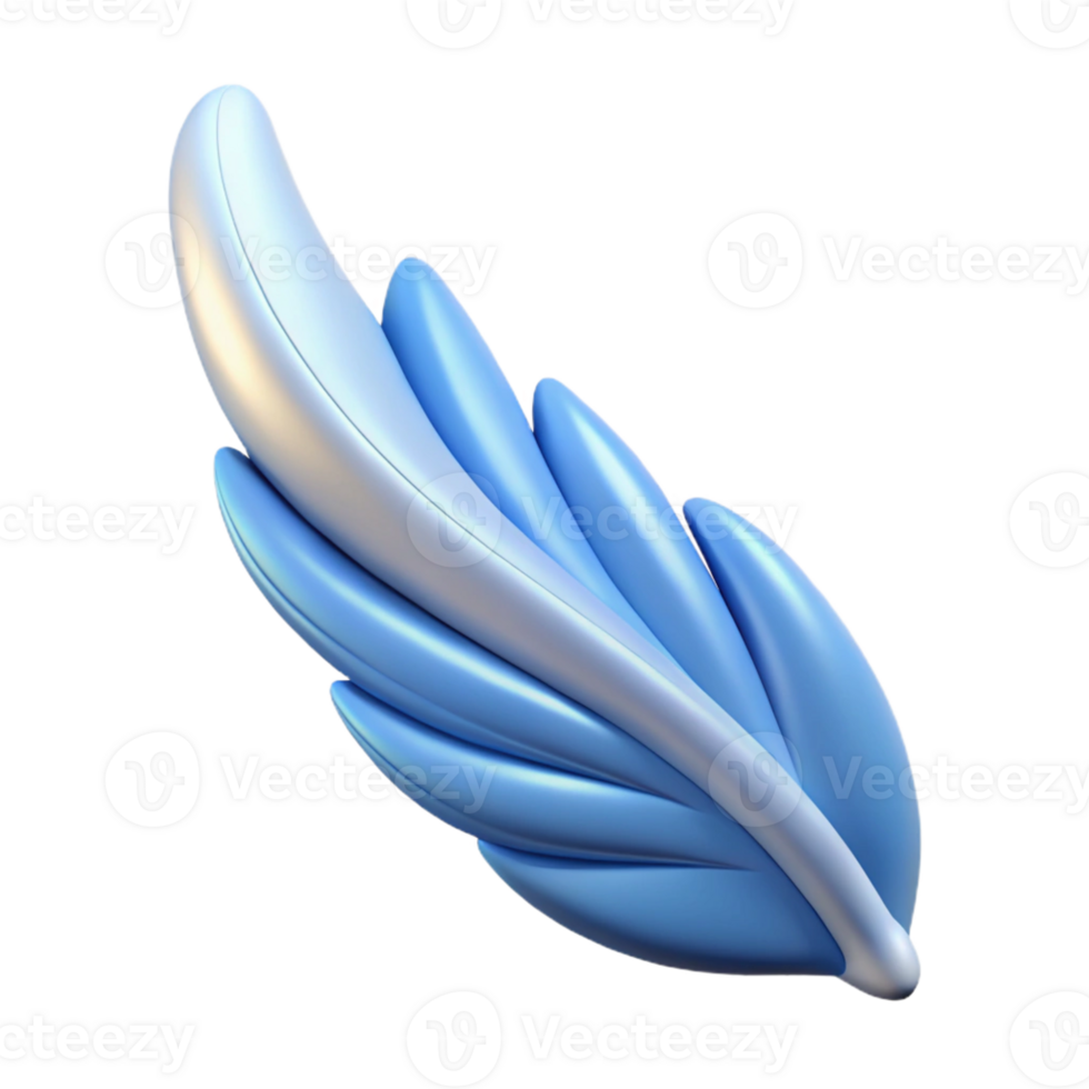 passionate wonderful Isolated cutout, hyper-specific, concept art style render of Icarus's single melted wing feather with Transparent Background luxury png