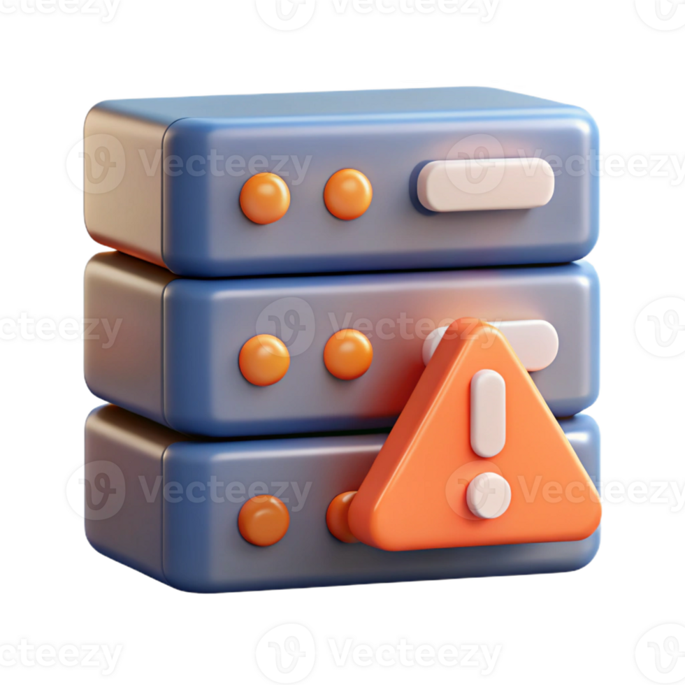 picturesque signature Server rack with overheating warning light with Transparent Background png