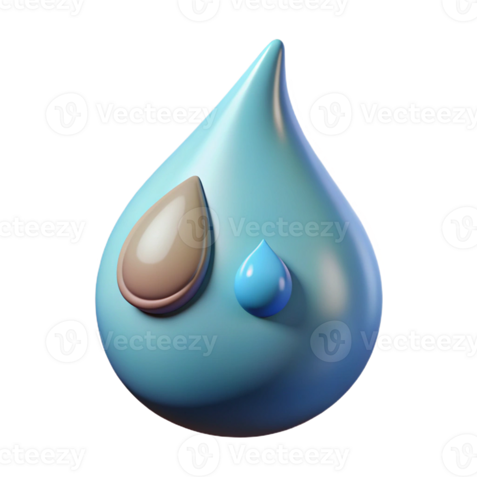 serene notable Hyper-specific, concept art style, photorealistic render of a single tear from a weeping dryad with Transparent Background png