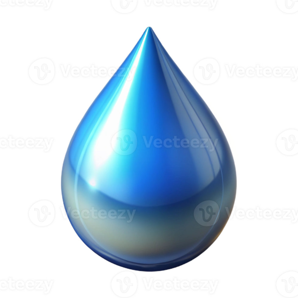 ethereal immaculate Photorealistic, professional render, isolated cutout, hyper-specific single, water droplet with refracted light with Transparent Background high quality png