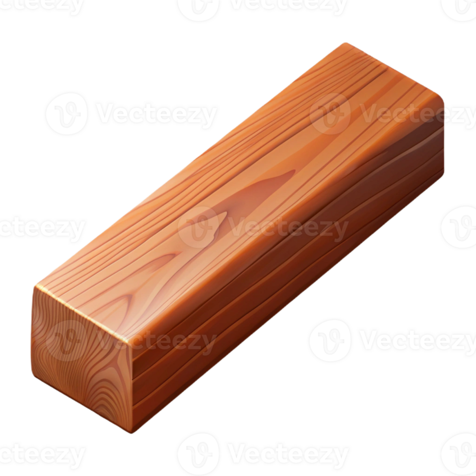 impressive bold art deco Hyper-specific professional render of a single, intricately carved wooden beam Isolated cutout with Transparent Background precision png