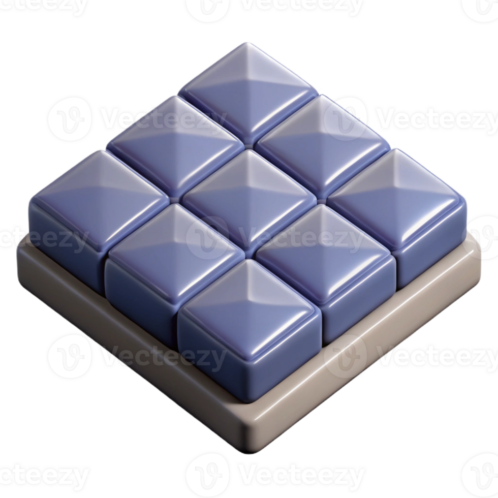 nostalgic alluring Hyper-specific professional render of a single, glazed ceramic floor tile with a geometric pattern Isolated cutout with Transparent Background expertly shot png