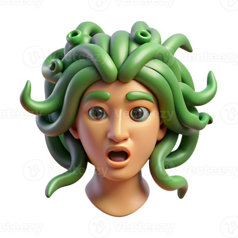 remarkable coastal Medusa's head with snakes with Transparent Background gallery standard png
