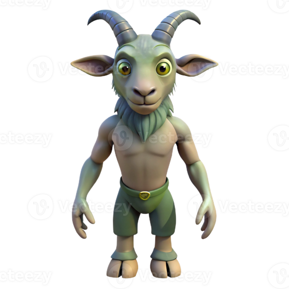 hypnotic rare Satyr, goat-man creature with Transparent Background png