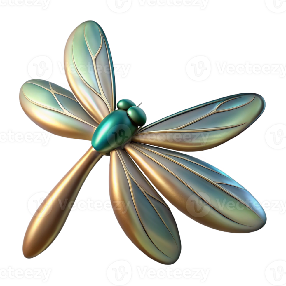 glorious classic Isolated cutout of a single Art Nouveau dragonfly wing, photorealistic, professional render, ultra-detailed, concept art style with Transparent Background top-tier png