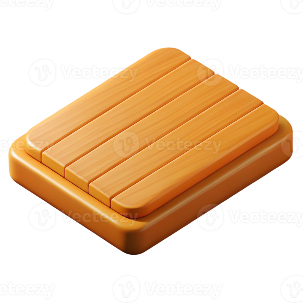 exquisite calm art deco Hyper-specific professional render of a single, bamboo floorboard Isolated cutout with Transparent Background 8K png