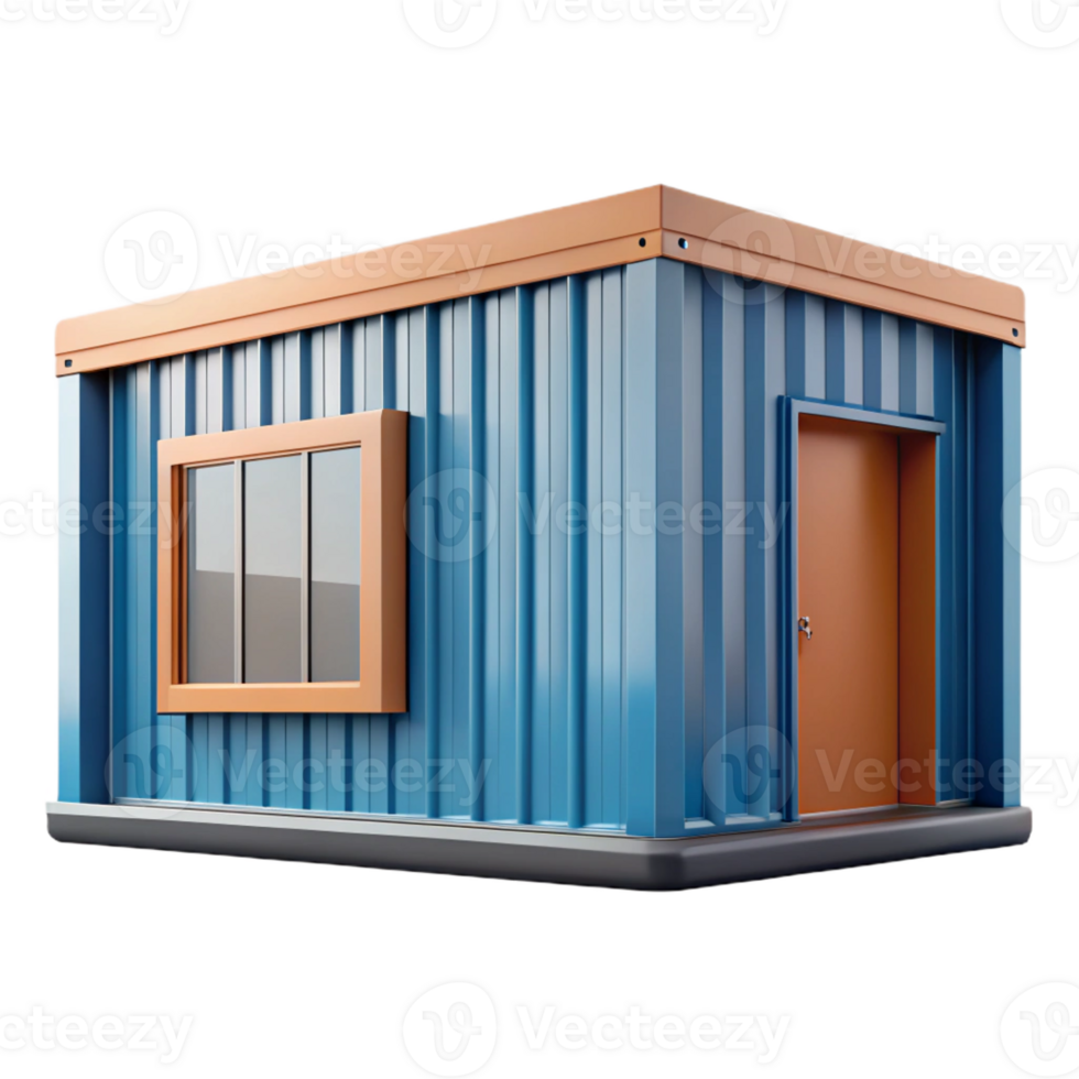 elegant victorian Shipping container home corner detail, with Transparent Background elite png