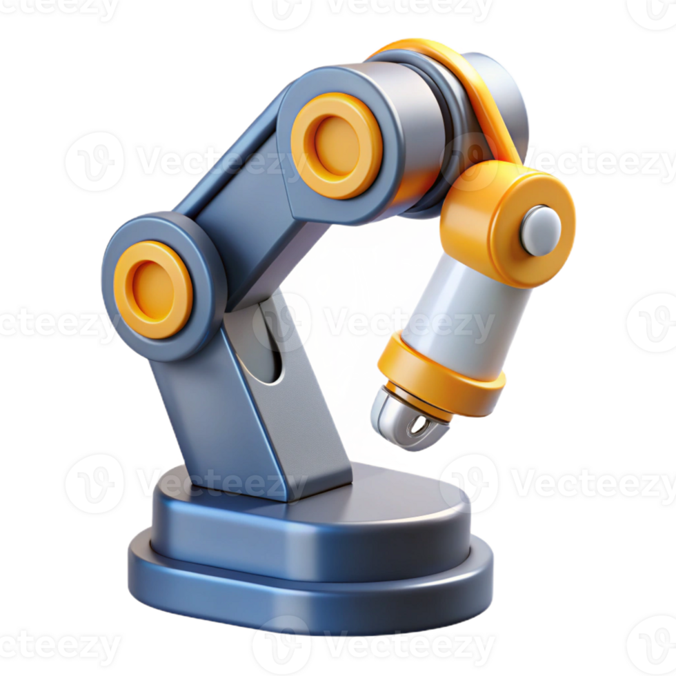 exceptional abstract Concept art style, ultra-detailed, isolated cutout of a single, stylized, robotic arm with Transparent Background gallery standard png