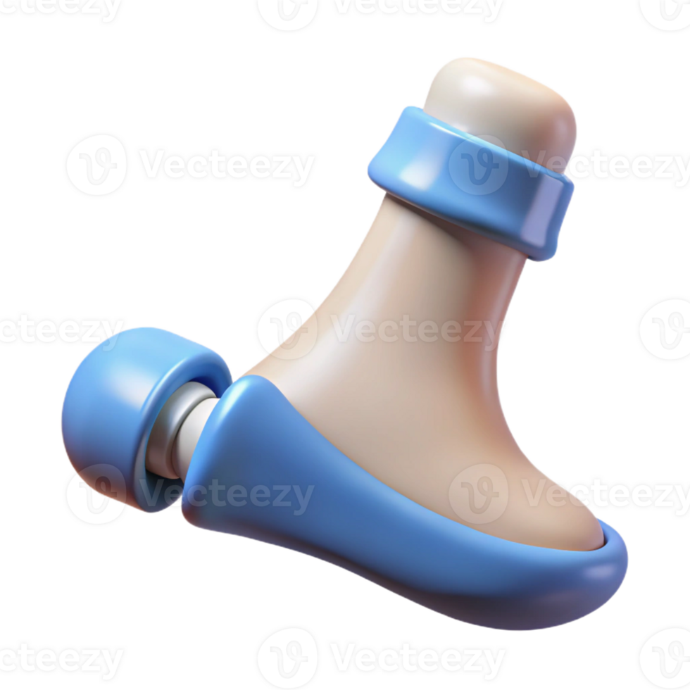 harmonious glorious Hyper-specific, photorealistic render of a biomechanical tendon replacement, isolated cutout with Transparent Background museum quality png