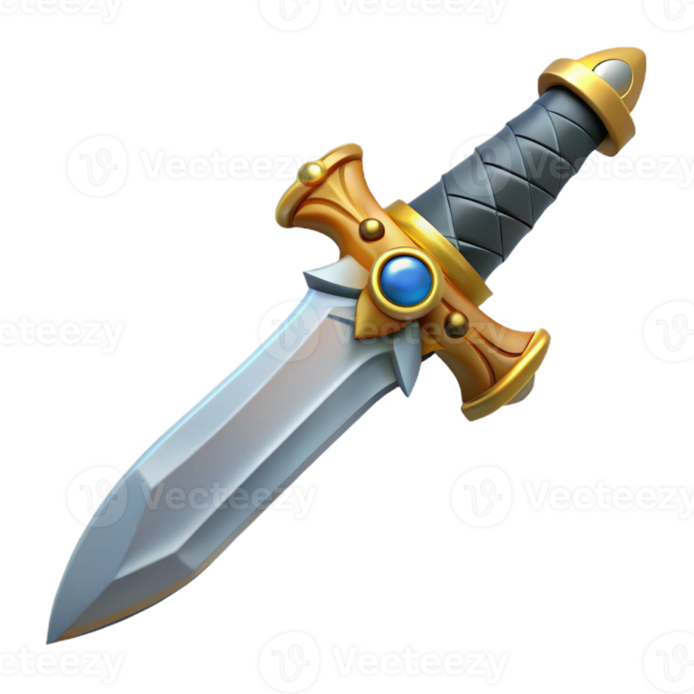 sought-after elegant A detailed dagger, ornate hilt, sharp blade with Transparent Background exclusive png