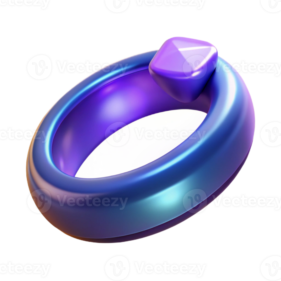 picturesque joyful tropical A realistic magic ring, glowing gemstone with Transparent Background crisp png