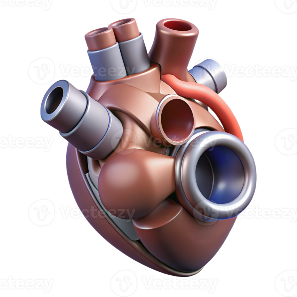 picturesque quintessential Ultra-detailed, isolated cutout, biomechanical artificial heart valve, professional render with Transparent Background png