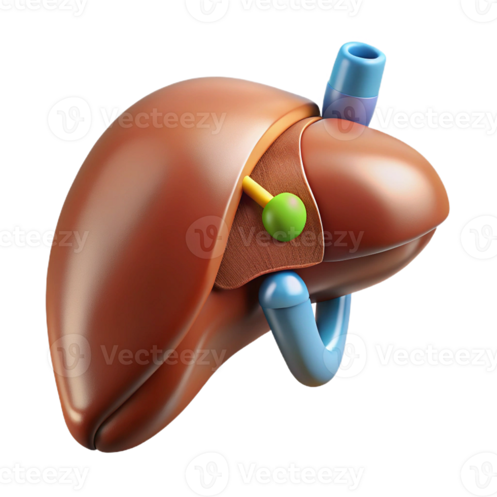 mesmerizing playful urban Ultra-detailed, isolated cutout, biomechanical liver with enhanced detoxification capabilities with Transparent Background crisp png