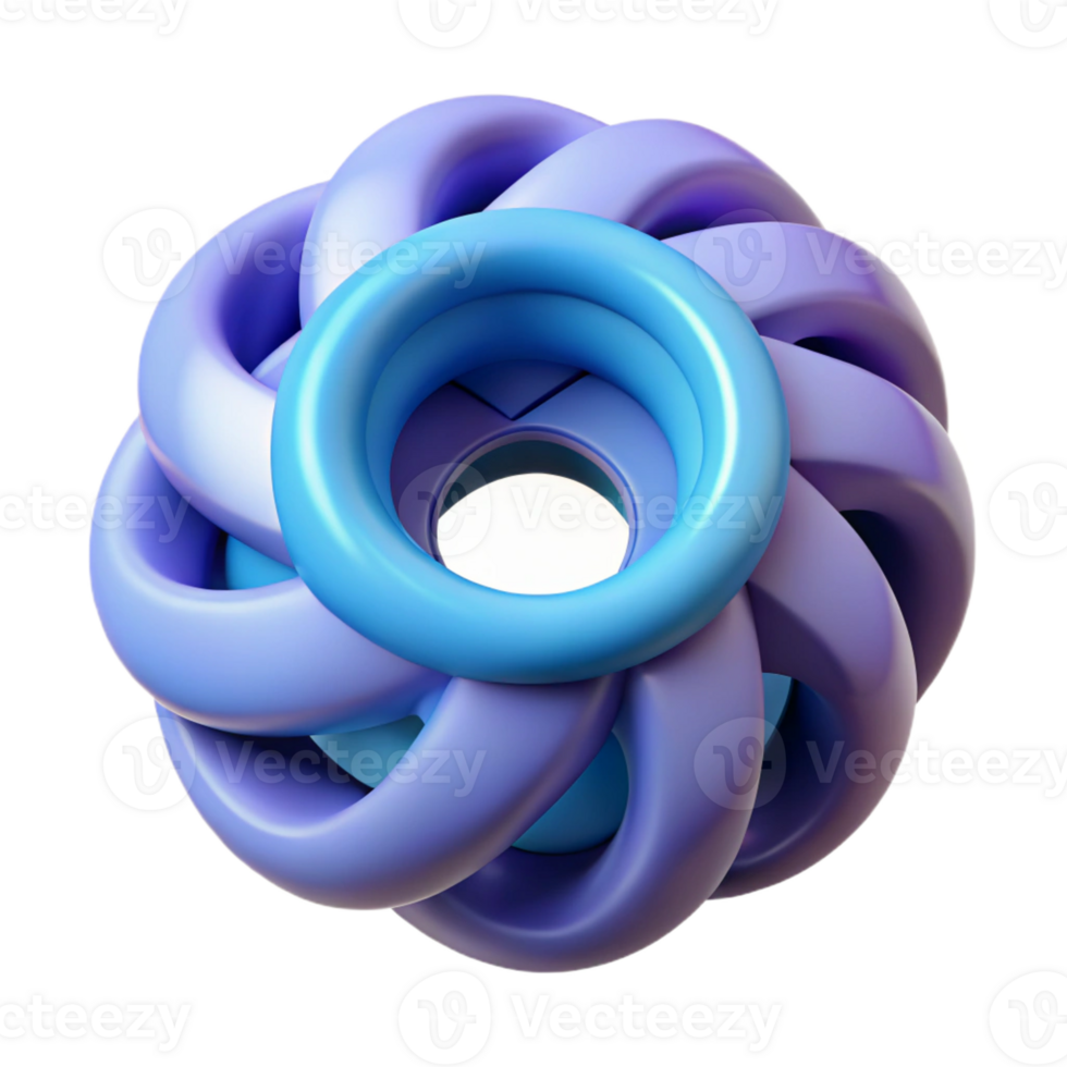 magnificent playful renaissance Concept art style, isolated cutout of a single, spinning, geometric torus composed of interconnected gears with Transparent Background masterfully captured png