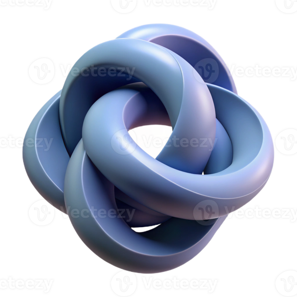 fascinating artistic Concept art style, isolated cutout of a single, spinning, abstract sculpture composed of interlocking geometric shapes with Transparent Background impeccable png