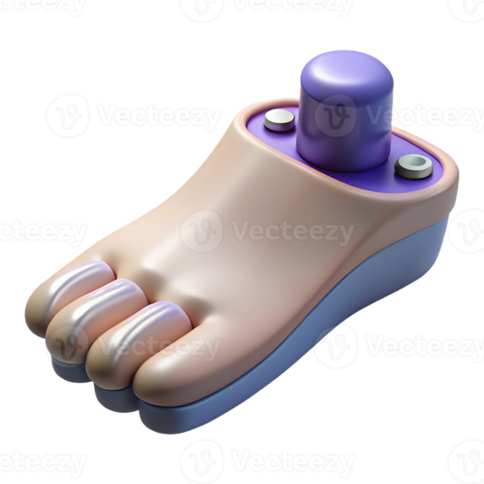 melancholic hypnotic Photorealistic, ultra-detailed render of a single biomechanical toenail with integrated sensors, isolated cutout with Transparent Background high resolution png