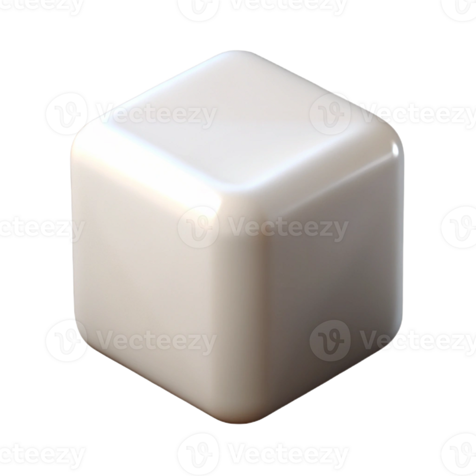 impressive baroque Photorealistic, ultra-detailed, isolated cutout, single sugar cube, white with Transparent Background precision png