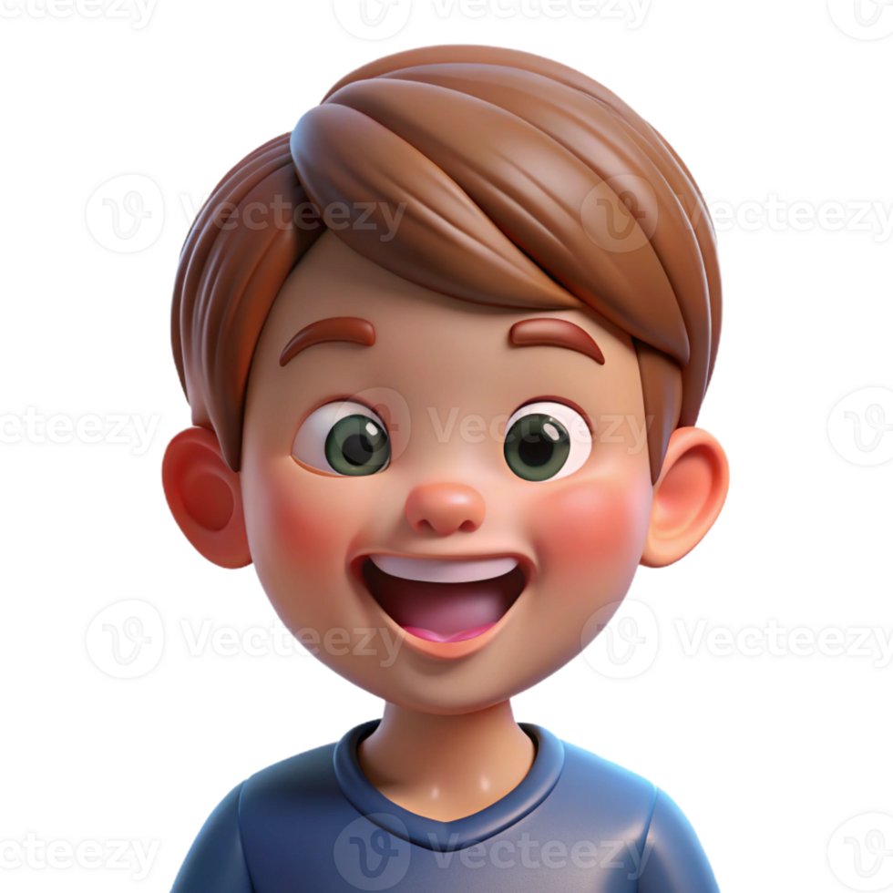 striking passionate artistic Happy child, playful expression, with Transparent Background 4K png
