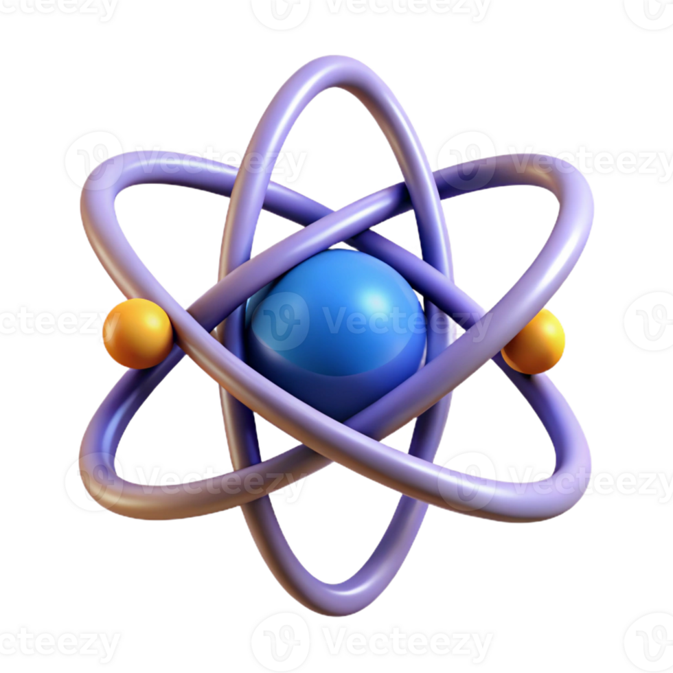 impressive baroque A stylized, abstract representation of the atom with Transparent Background studio quality png