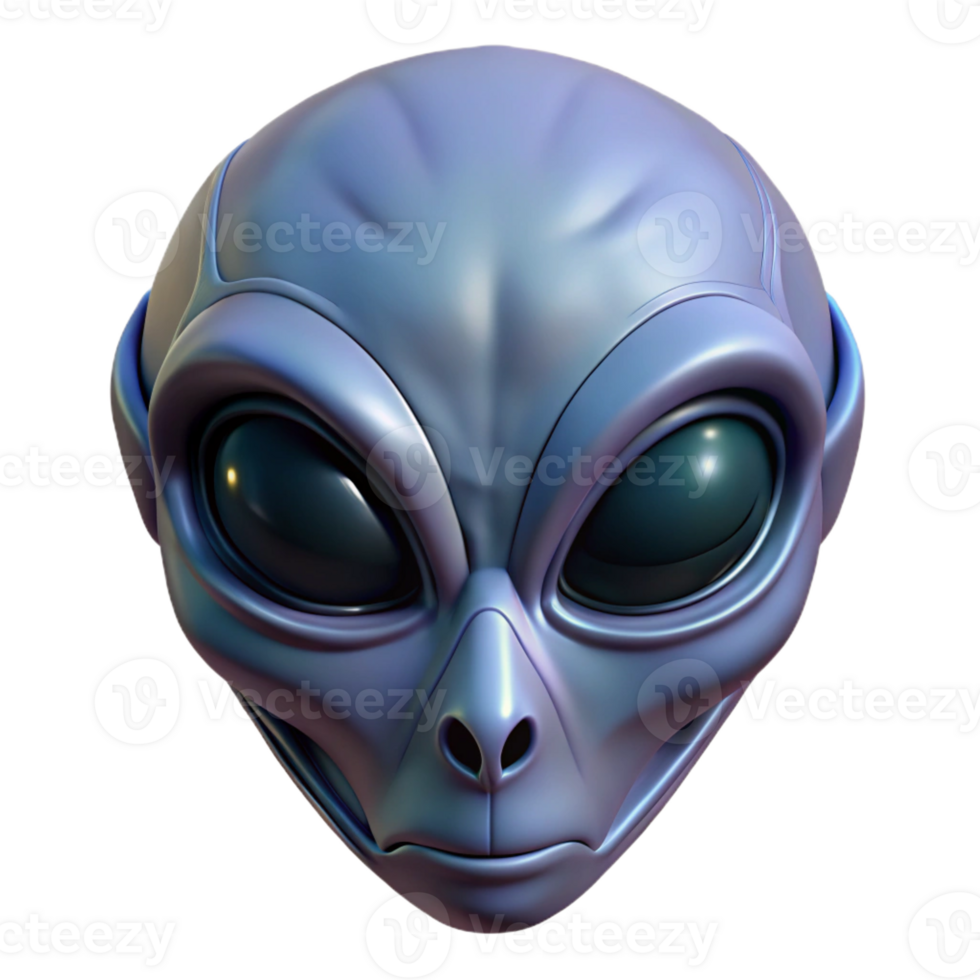 mysterious picturesque Isolated cutout of a single, intricate, alien mask, concept art style, professional render, ultra-detailed carvings with Transparent Background professional png