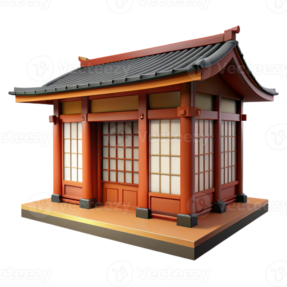fascinating avant-garde Traditional Japanese house sliding door with Transparent Background flawless png