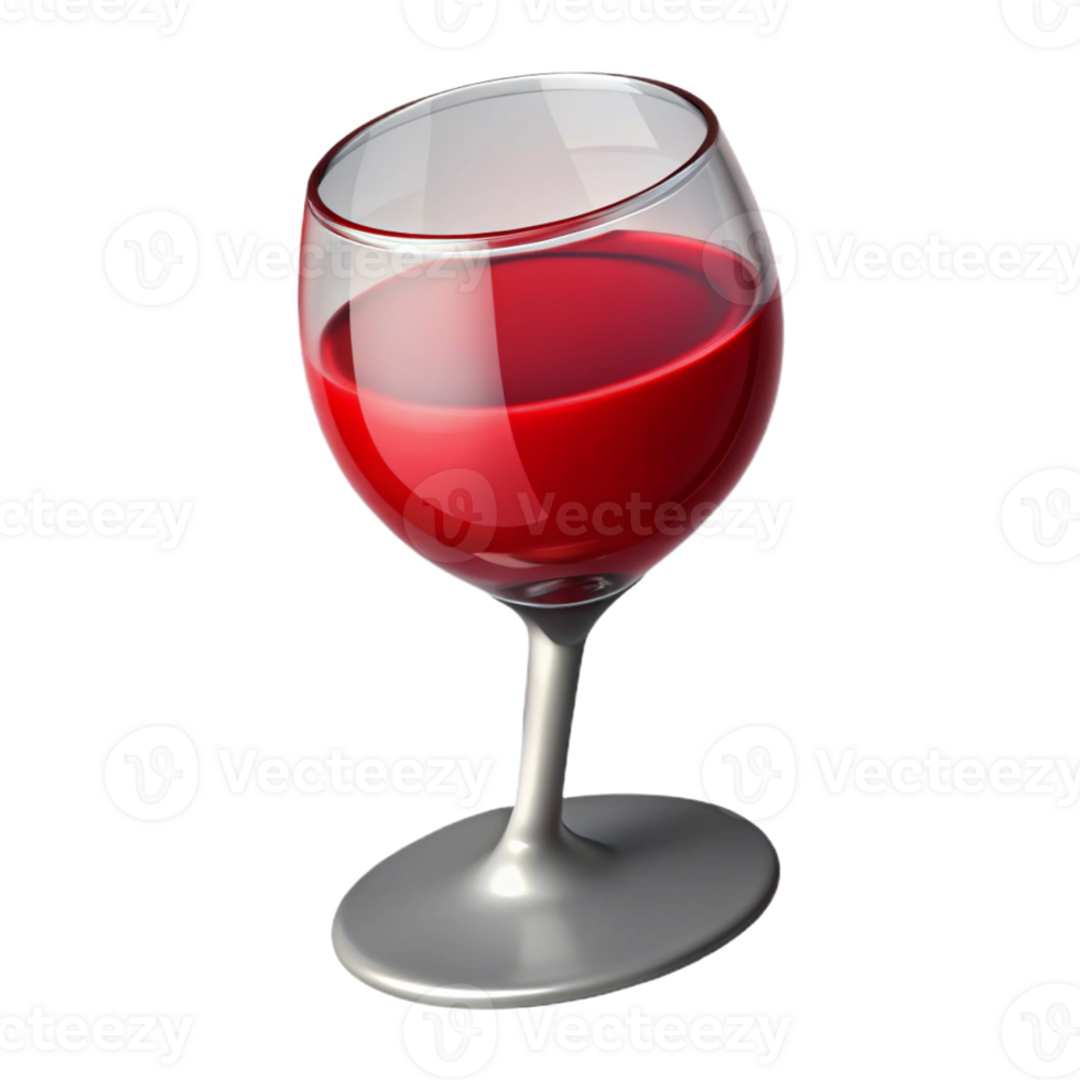 striking tropical Wine glass filled with red wine with Transparent Background authentic png