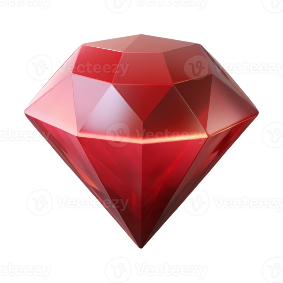 melancholic wonderful Hyper-specific, professional render of a single, levitating ruby gemstone, photorealistic, isolated cutout with Transparent Background original png