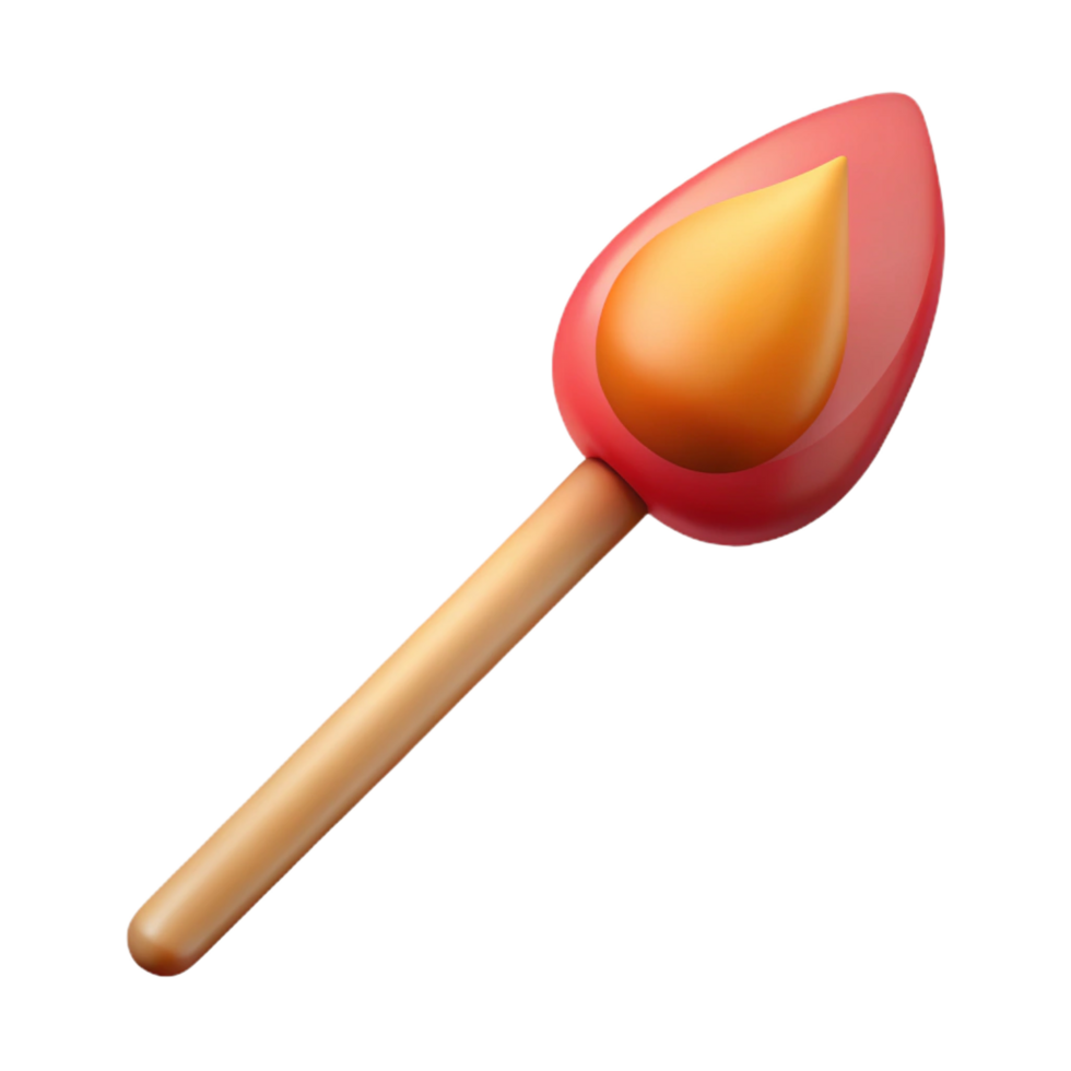 impressive classic Photorealistic, isolated cutout of a single matchstick, hyper-specific with Transparent Background high quality png