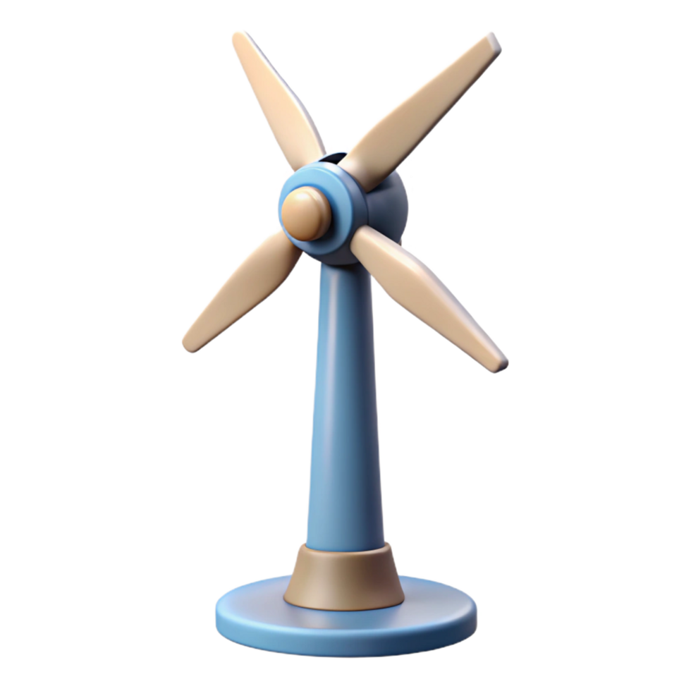 stunning playful baroque Wind turbine with Transparent Background expertly shot png