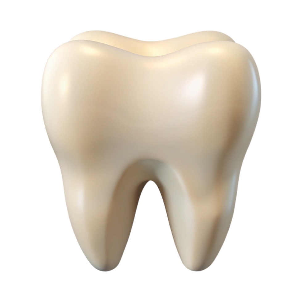captivating inspired A single, realistic human tooth with Transparent Background png