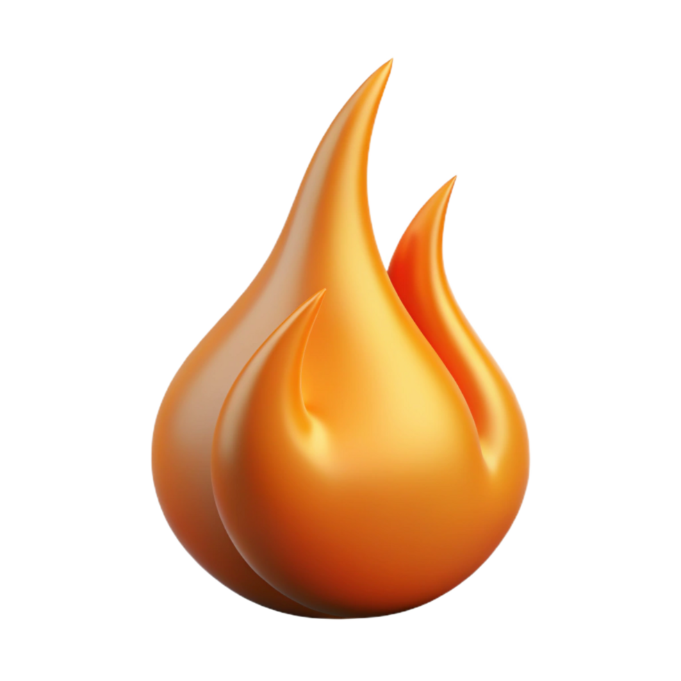 immaculate unforgettable A single, burning flame, abstract and stylized with Transparent Background png