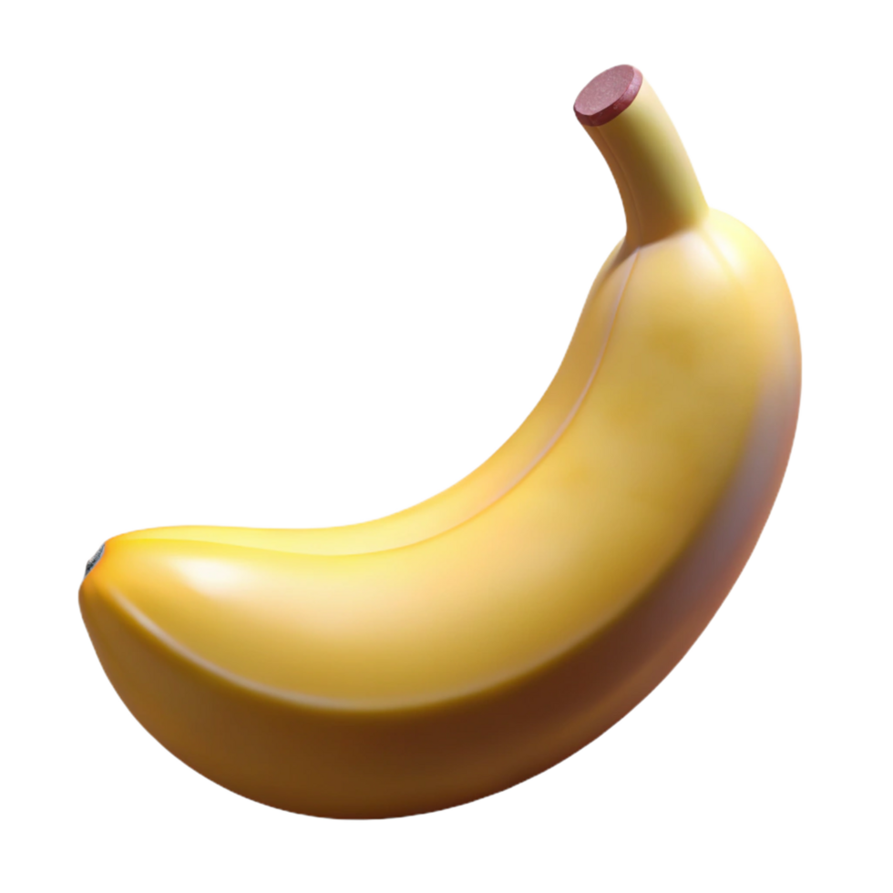 fascinating avant-garde Photorealistic, hyper-specific render of a single, peeled banana with detailed texture and bruises Isolated cutout with Transparent Background expertly shot png