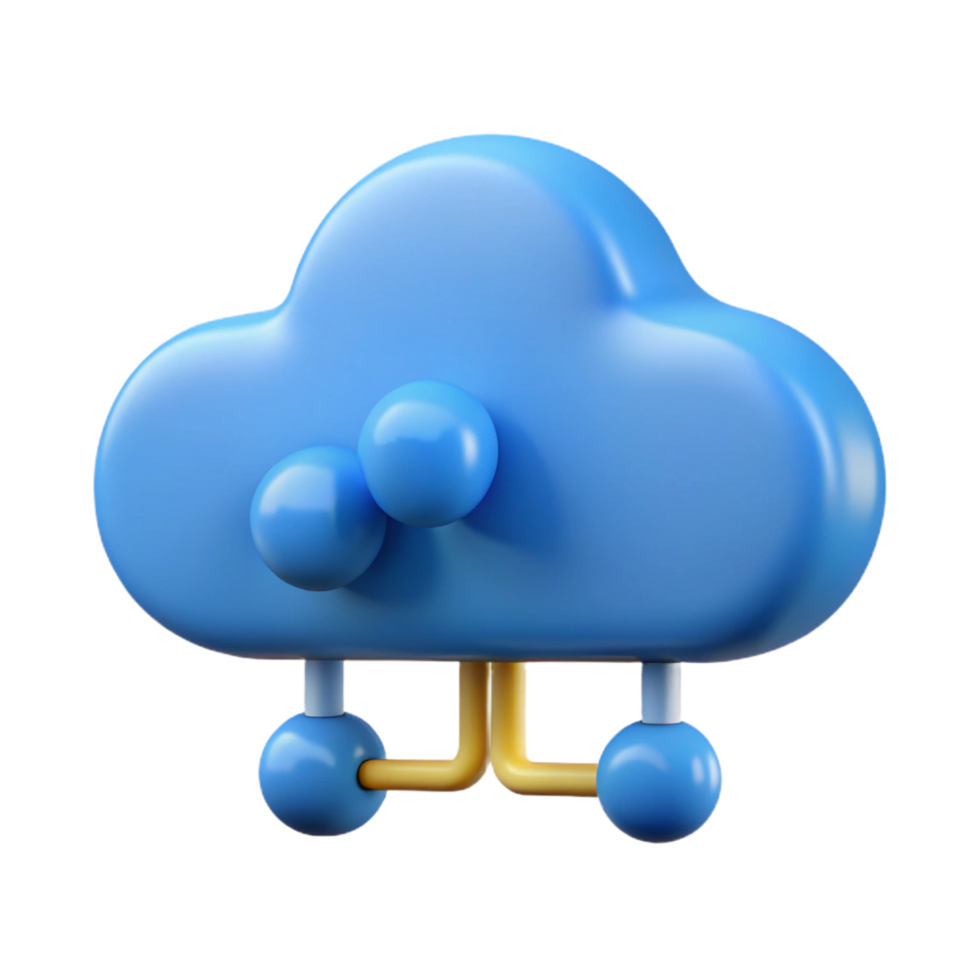 majestic renaissance Cloud computing icon with Transparent Background crisp png