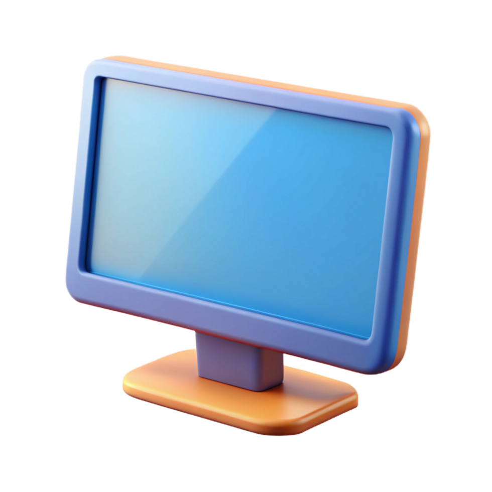 magnificent calm creative A flat screen television, turned off with Transparent Background premium png