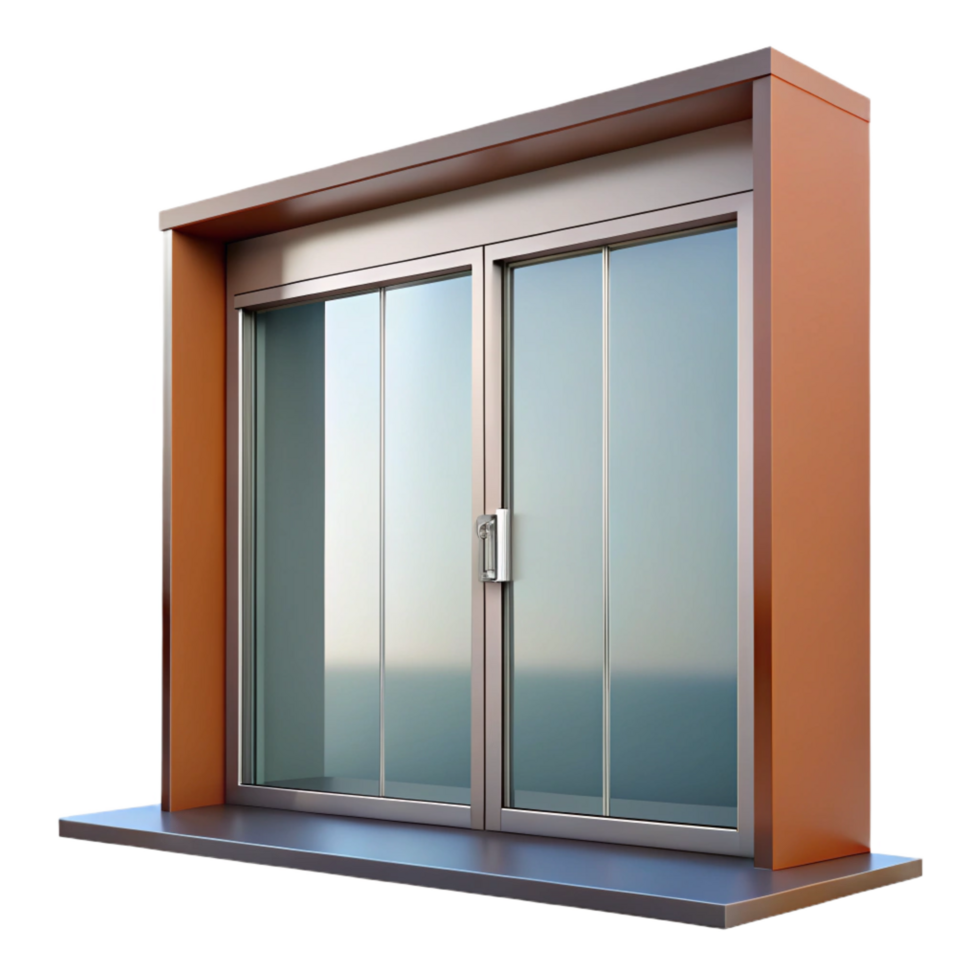 picturesque rare Contemporary sliding glass door, with Transparent Background png